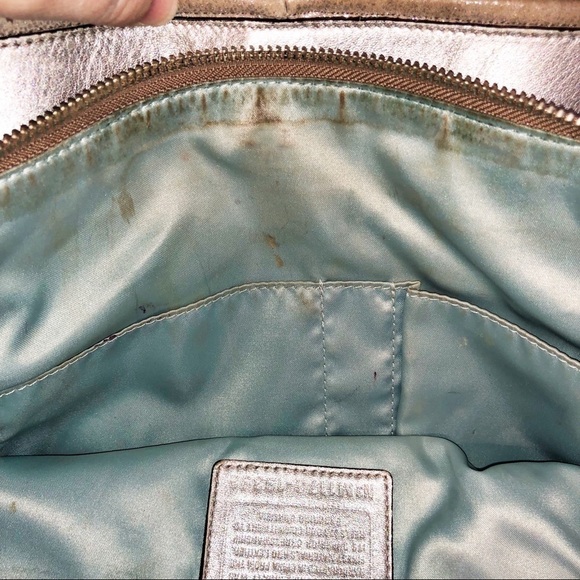 COACH Chelsea Metallic Sparkle Hobo Purse - Picture 9 of 9